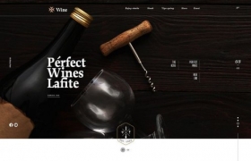 一款酷炫的红酒网站设计方案，黑白调