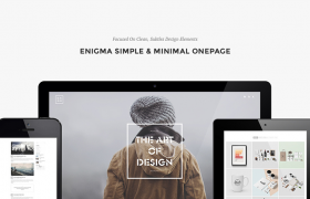 网站制作之Enigma Creative Minimal Onepage