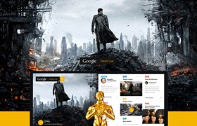 网站设计之Google Oscars Live - Concept